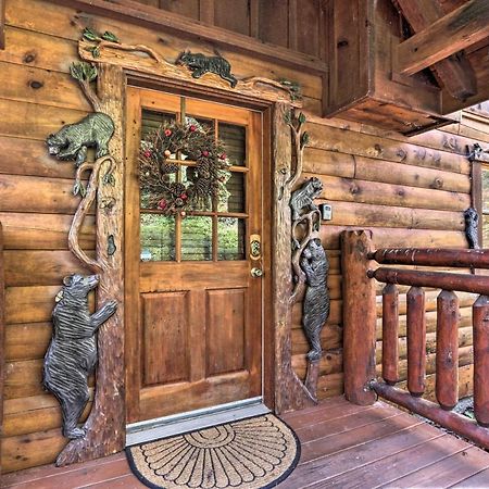 Smoky Mountain Log Cabin 7 Mi To Gatlinburg! Sevierville Exterior photo
